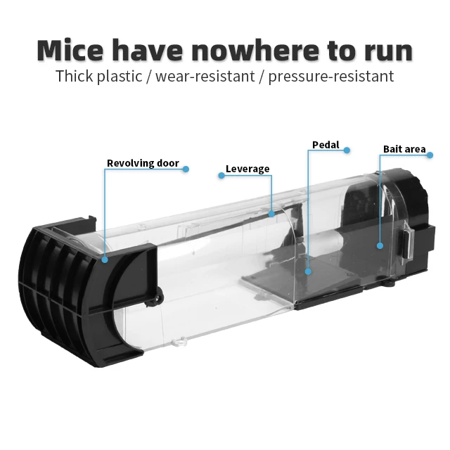 Reusable mouse trap rat No Kill Mice Trap humane rodent mouse trap for Indoor Outdoor