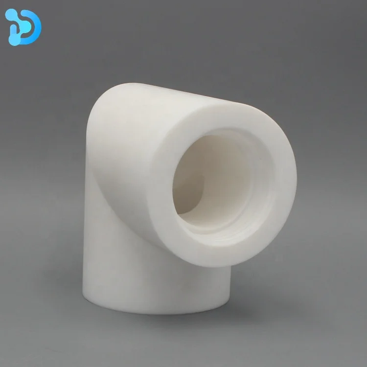 90 degree elbow adapters tube PTFE inside male threaded pipe fittings
