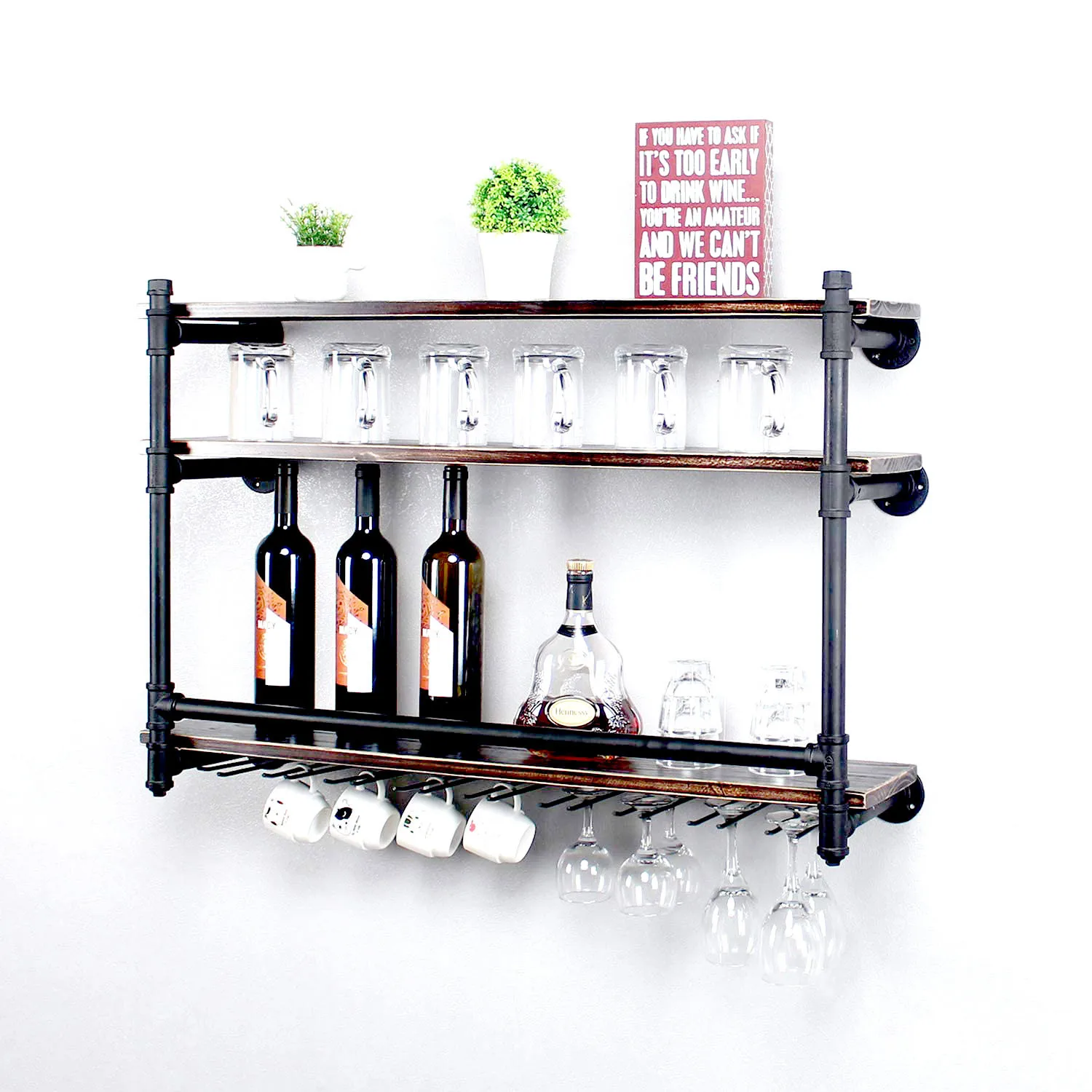 Glass Holder Hanging Wine Rack Decoration Goblet Storage Rack Wall Hanging Red Wine Upside down