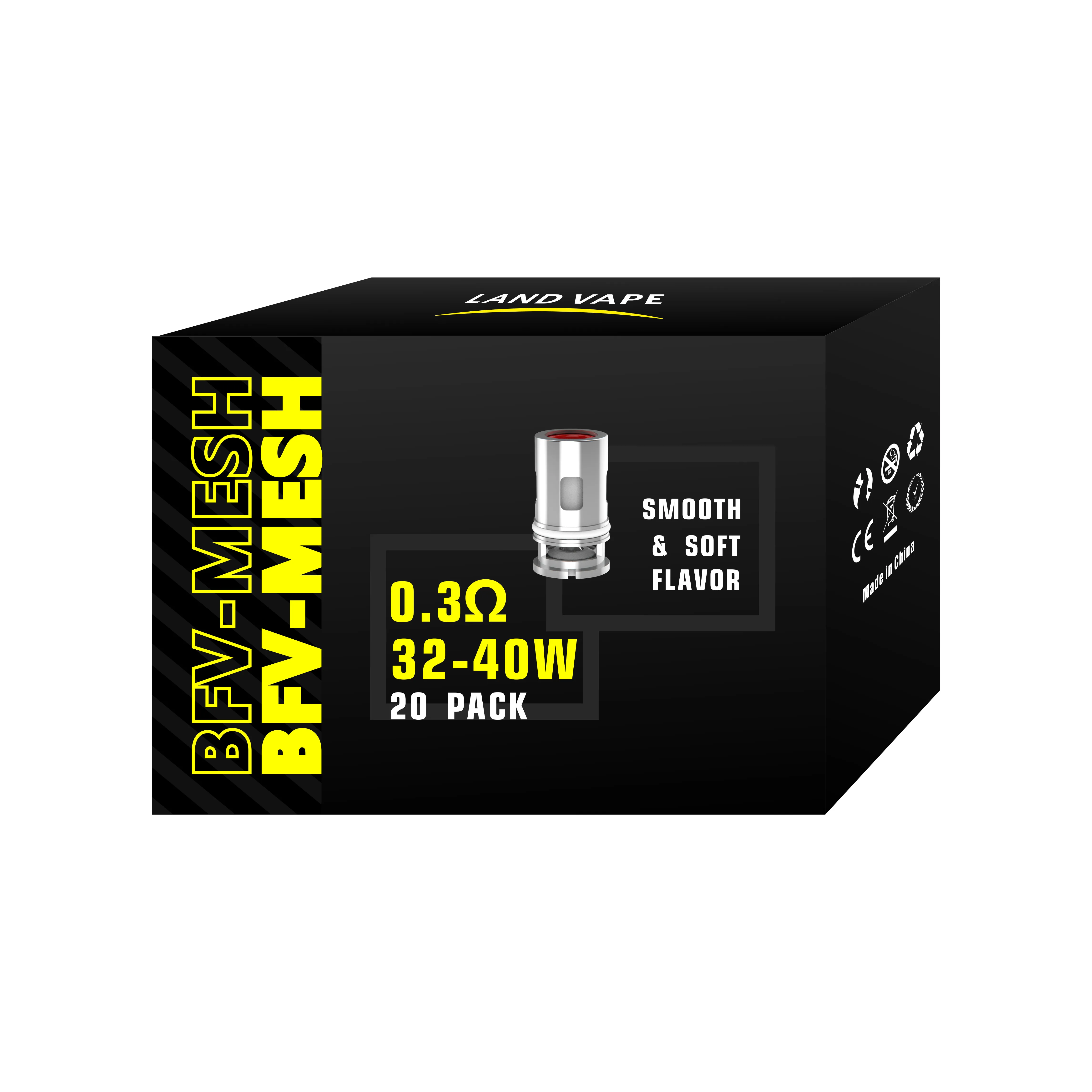 Катушка LANDVAPE BFV-MESH 0,3 ом от vanscloud, совместимая с Vinci/X/VR/Drag X/ s Max/Drag 2/V- Suit/Argus