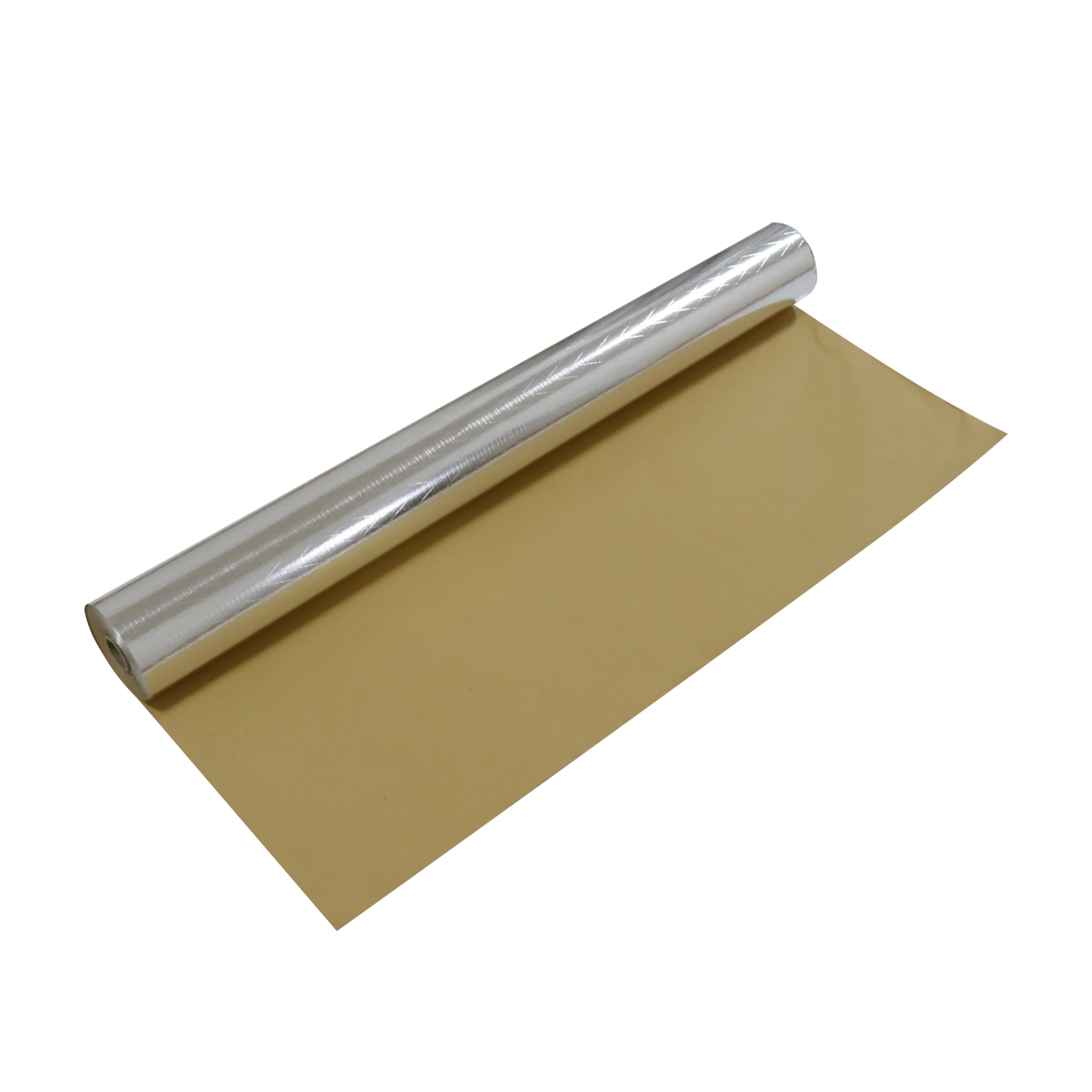 Customized Single Sided Aluminum Foil Scrim Kraft Paper Fsk Facing To Laminate Fibreglass Wool For Duct Insulation