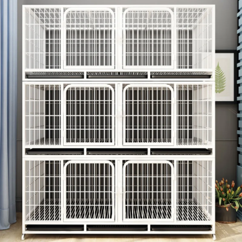 High Quality Indoor Galvanized Square Cat Cage Layer Pet Cage Metal Large Cat Cages