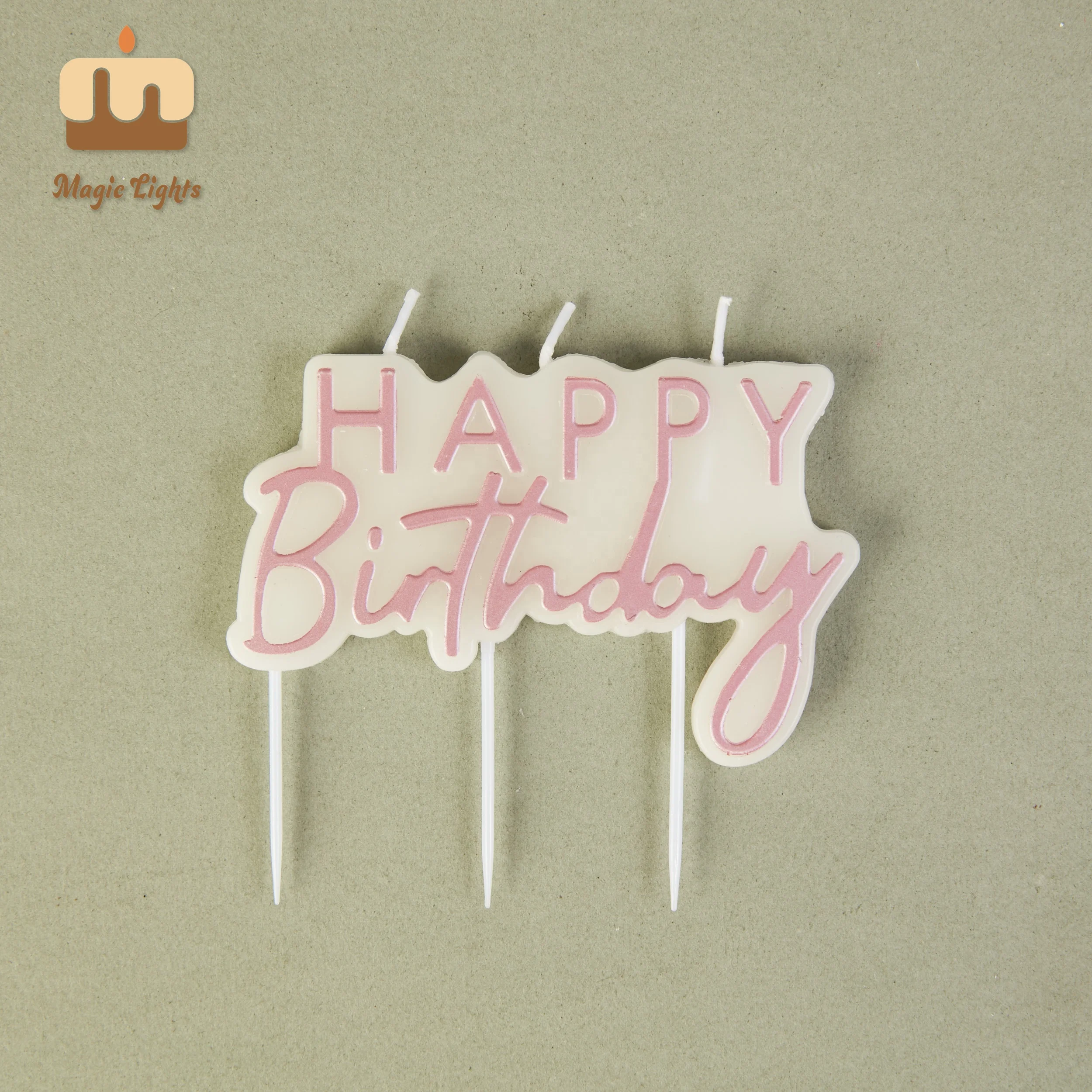 Свечи с надписью на день рождения и Рождество