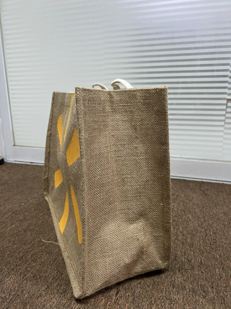 Custom Color jute eco recycle material Tote Bag Eco-Friendly Recyclable Promotional Shopping Handbags