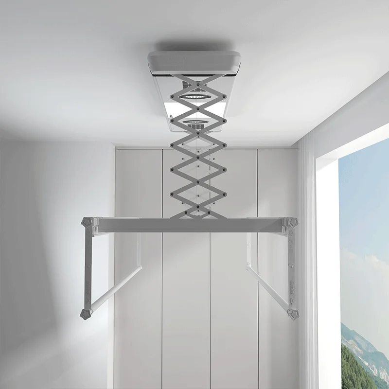 OEM balcony telescopic clothes drying pole intelligent remote control automatic lifting clothes intelligent electric drying rack