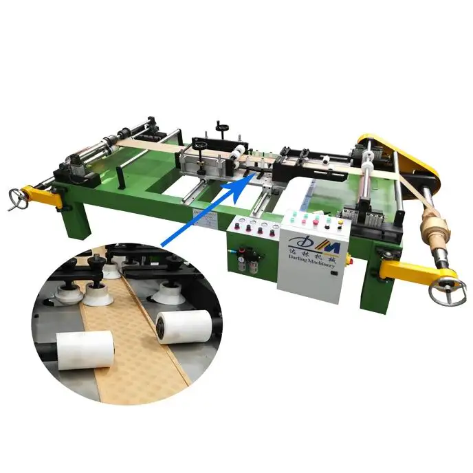 Insulation paper edge folding machine for transformer foil coil winding