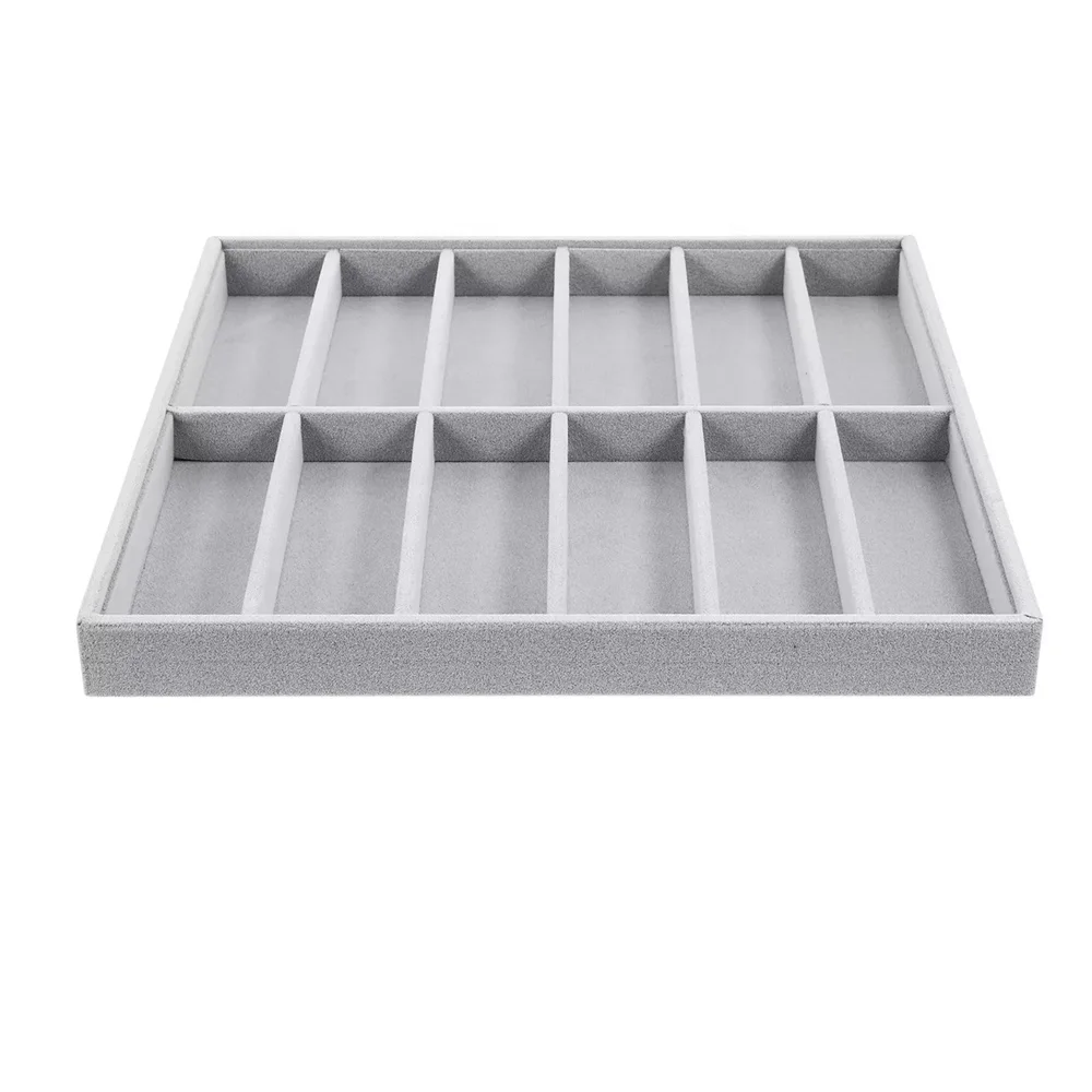 Eyeglasses Display Tray Fashion Custom Velvet Lining Large Capacity Multifunctional Eyeglasses Display Tray