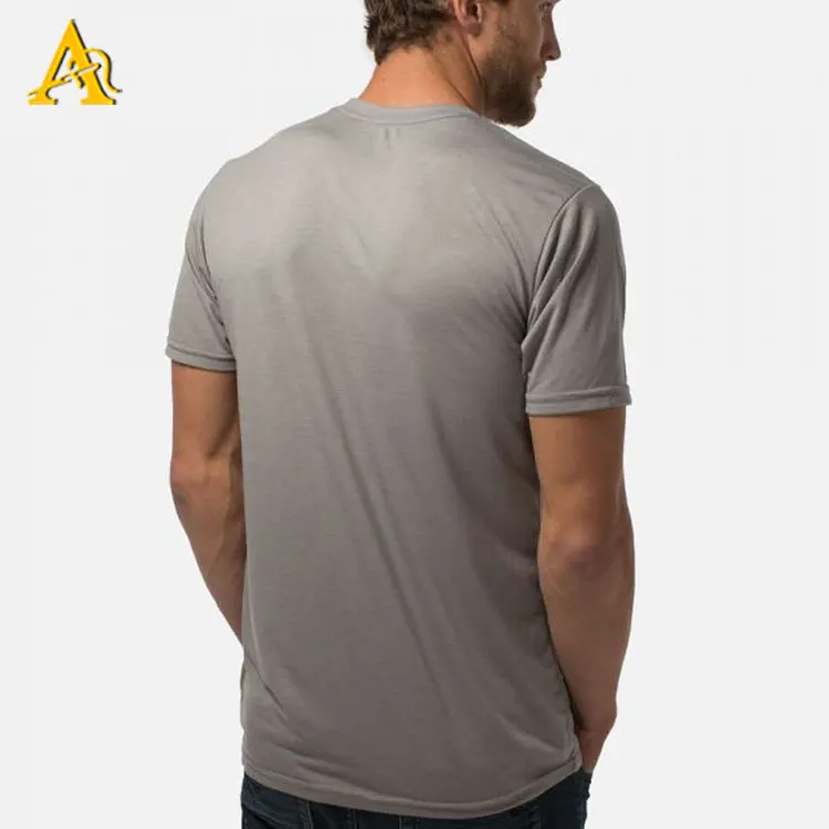 
China Factory Crew Neck Bamboo T Shirt Blank T Shirts For Men 