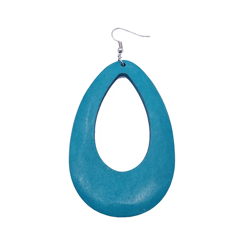  2021 cheap women colorful hollow wooden hoop