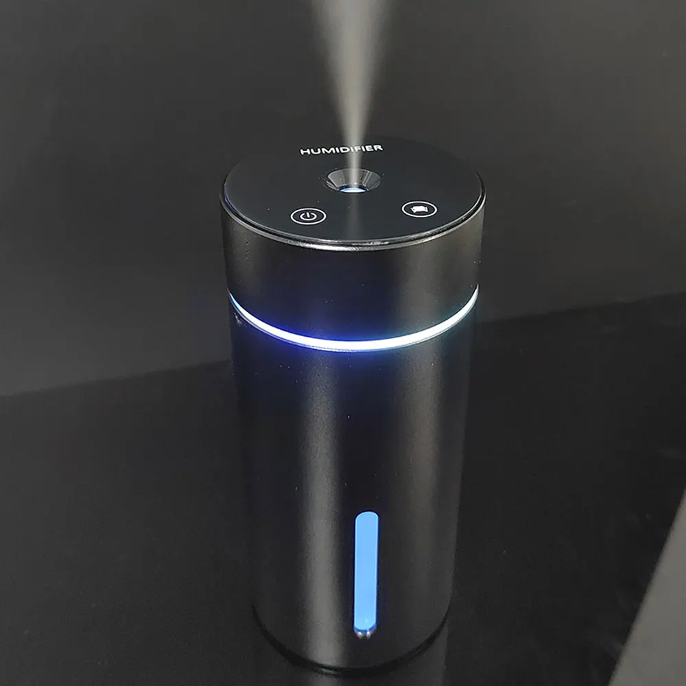 Portable Mini Ultrasonic Car Air Humidifier with Mute Feature Mini Desktop Diffuser for Aromatherapy Essential Oils Home RV Use