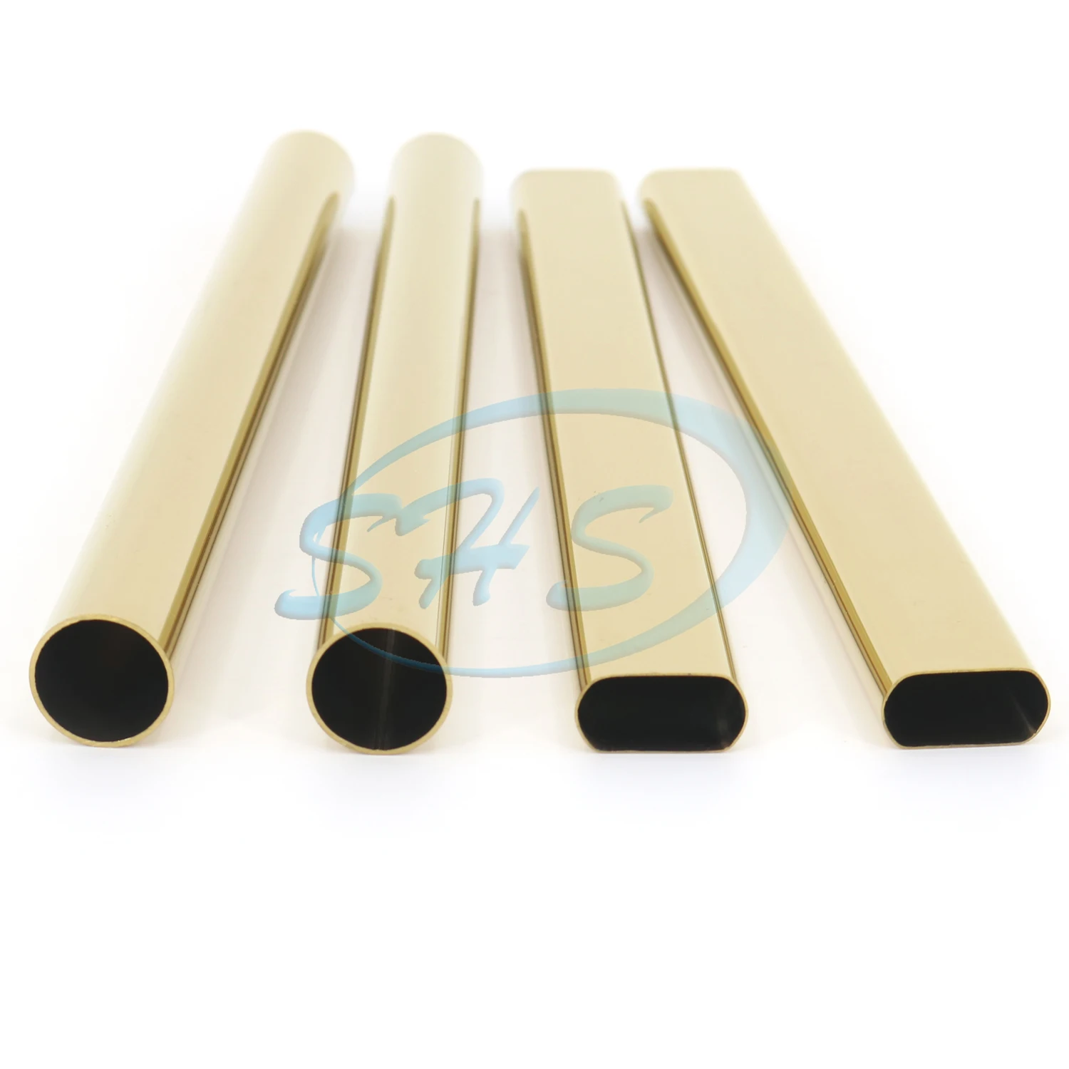 TP 201 304 316 stainless steel color pipes with mirror & golden surface PVD plated pipe for table shelf furniture etc
