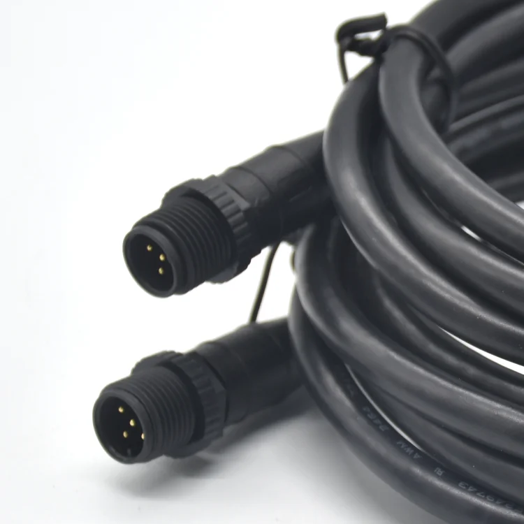 Высокая эффективность затрат с 5-контактным штыревым M12 литой кабель промышленных пробок, NMEA 2000 Разъем