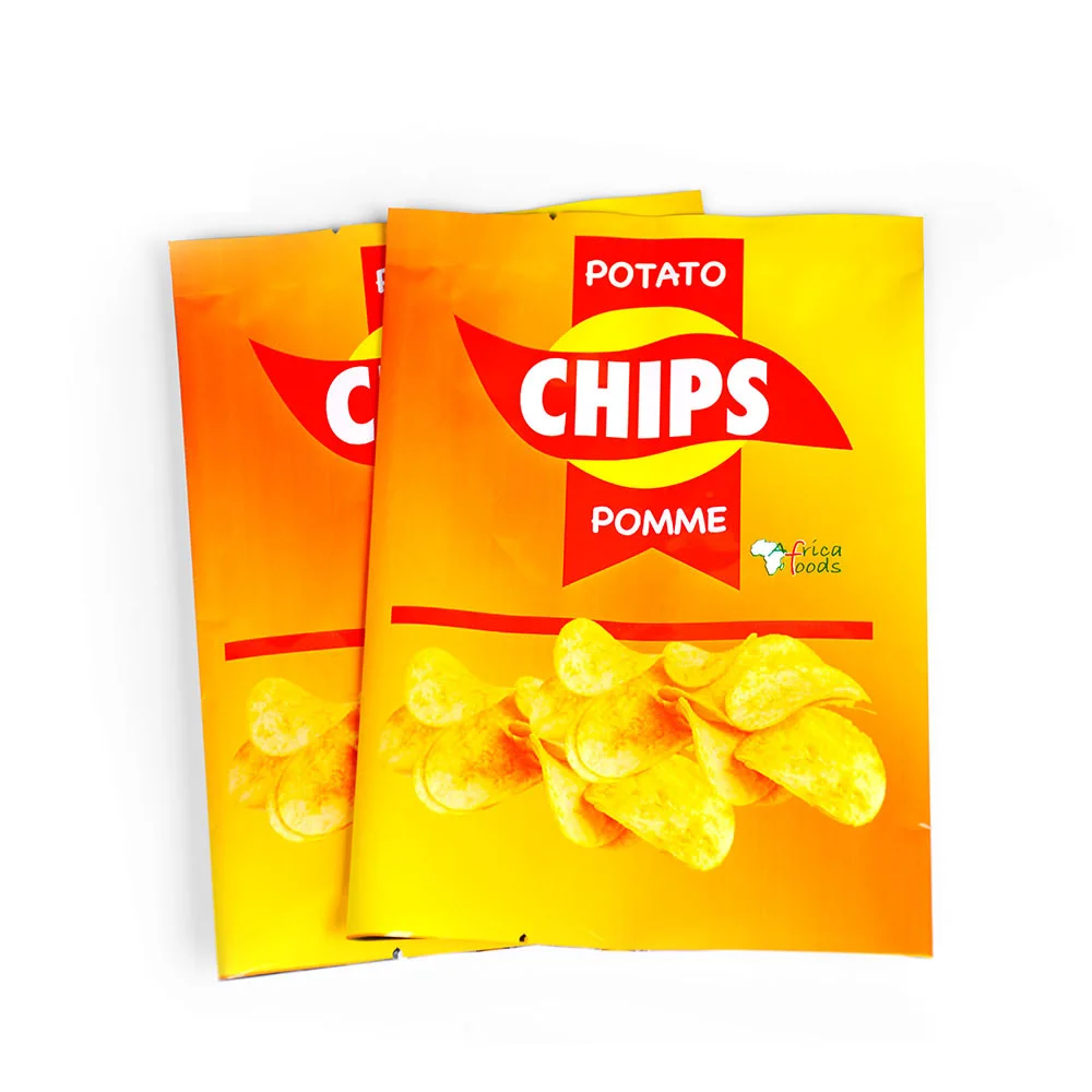 Wholesale Laminated Plastic Packaging Back Center Sealed Bag Heat Seal Aluminum Foil Potato Chips Snack Empty Bags
