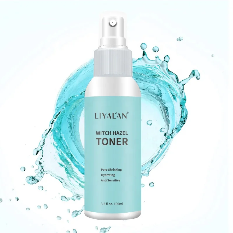 OEM Private label Face Shrink Pores Anti Sensitive Hydrating Witch Hazel Facial Toner Spray