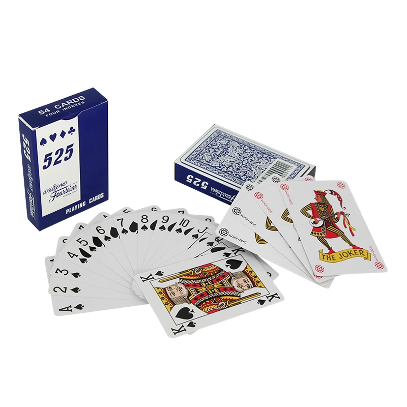 525 игральные карты Vitoria Spain стандартное пластиковое покрытие 280 г, игральные карты из серой бумаги, покерные карты