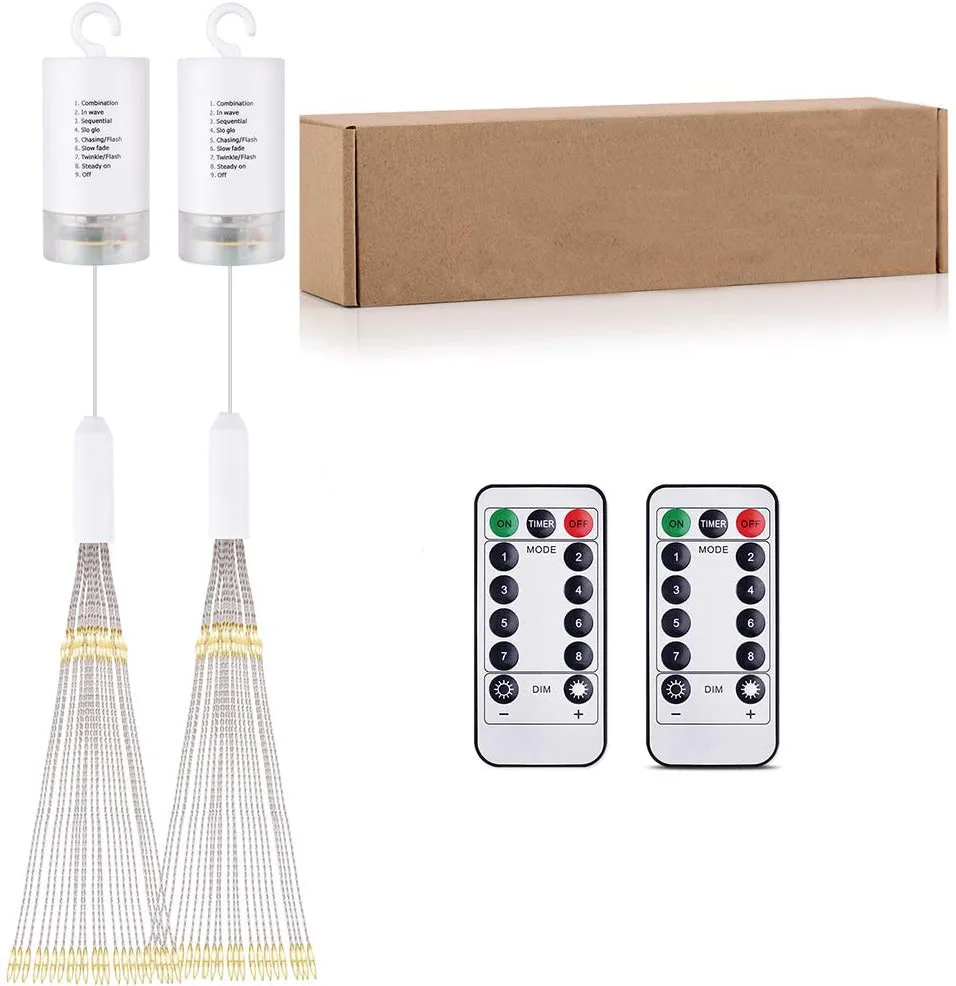 New Design Outdoor Waterproof LED Firework Lights 5V Remote Control Copper Wire Decoration for Home Party Holidays