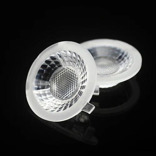 Manufacturer 35MM PMMA  Plastic Optical LED Lens  Led Lenses Down Light Spot Light Track light lens LES 6-21MM TIR LED Lens