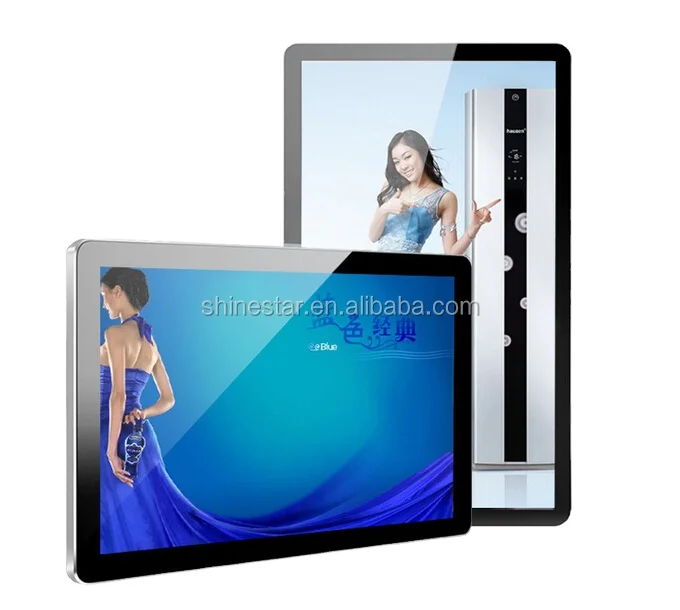 43 inch wall mounted horizontal / vertical digital TFT LED AD multimedia player screen