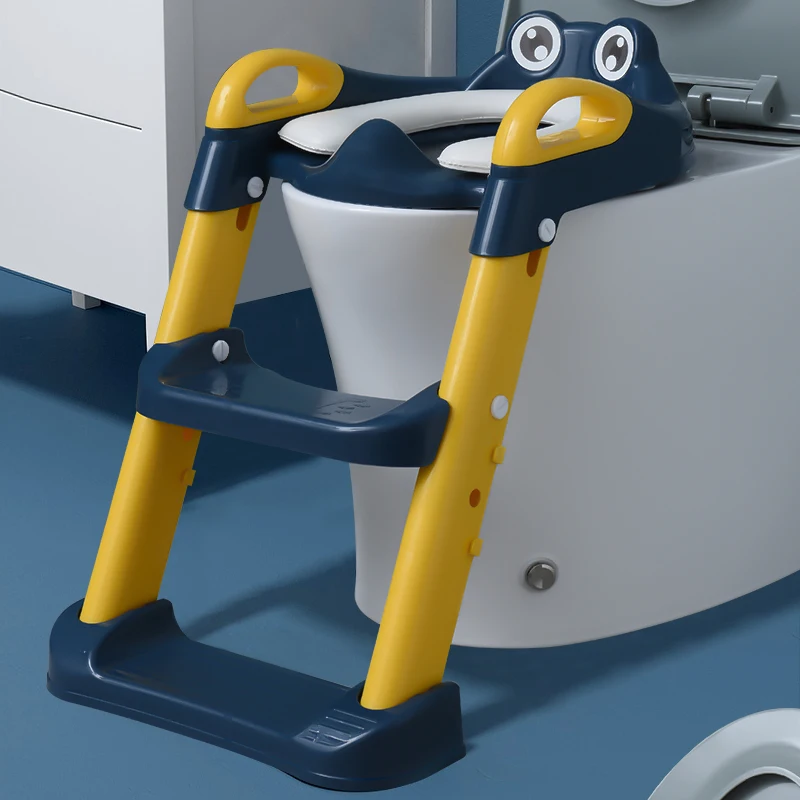 2024 new products baby adjustable potty training seat portable children toilet potty seat with plastic folding potty ladder