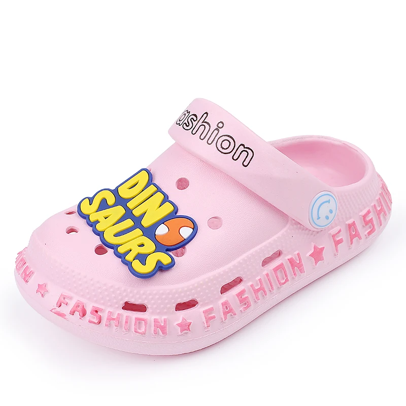 
Classic Cheap Price Soft Dinosaur Children Girls Garden Clogs Sandals Kids Cute Croc Shoes Summer Shoes Kids Slippers Baby Pink 