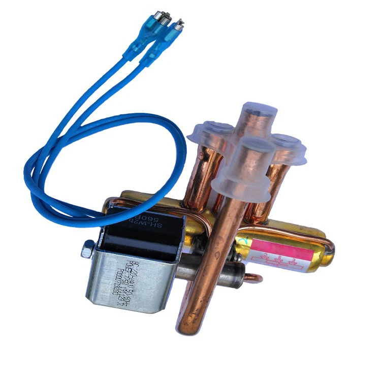 4 способа реверсивный клапан с электромагнитный клапан катушки для 18000BTU системы HVAC кондиционера воздуха