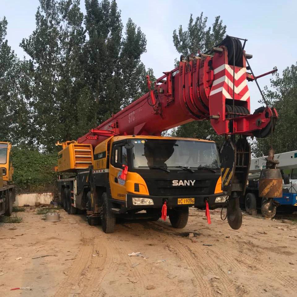 Подержанный вездеходный кран Sany STC900 90 тонн, б/у автокран Sany STC1000 100 тонн для продажи