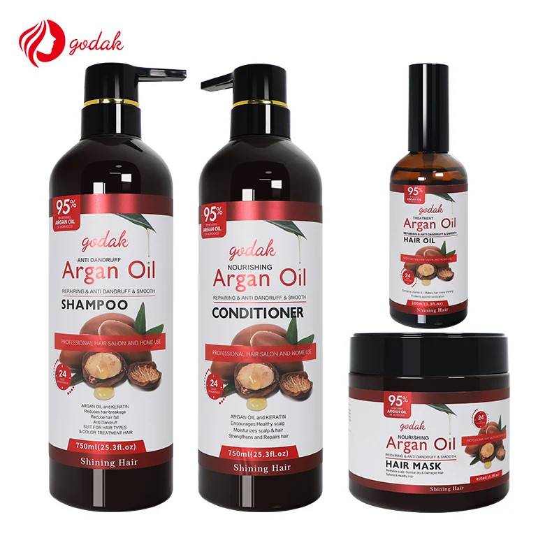 Customized Private Label Vitamin E Vegan Natural Sulphate Free Argan Oil Keratin Organic Hair Shampoo And Conditioners