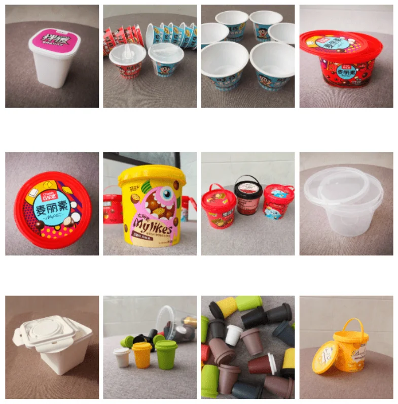 customized injection printing in mold label IML for PP plastic containers