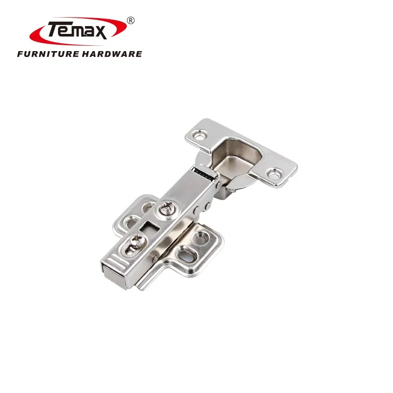 4 Hole Plates Adjustable Screw Selfclosing Auto Hinges Hydraulic Furniture Assembly Spring Hinge