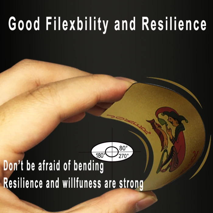 
GS-18016 Gift Poker Playing Cards PET Mat Playing Card Foil 