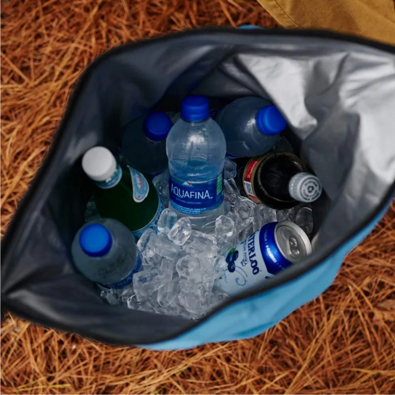 OEM Boating Kayaking Floating Roll Top Dry Backpack Insulated Soft Leakproof Swimming Fishing Ice Cooler Dry Bag with Air Valve