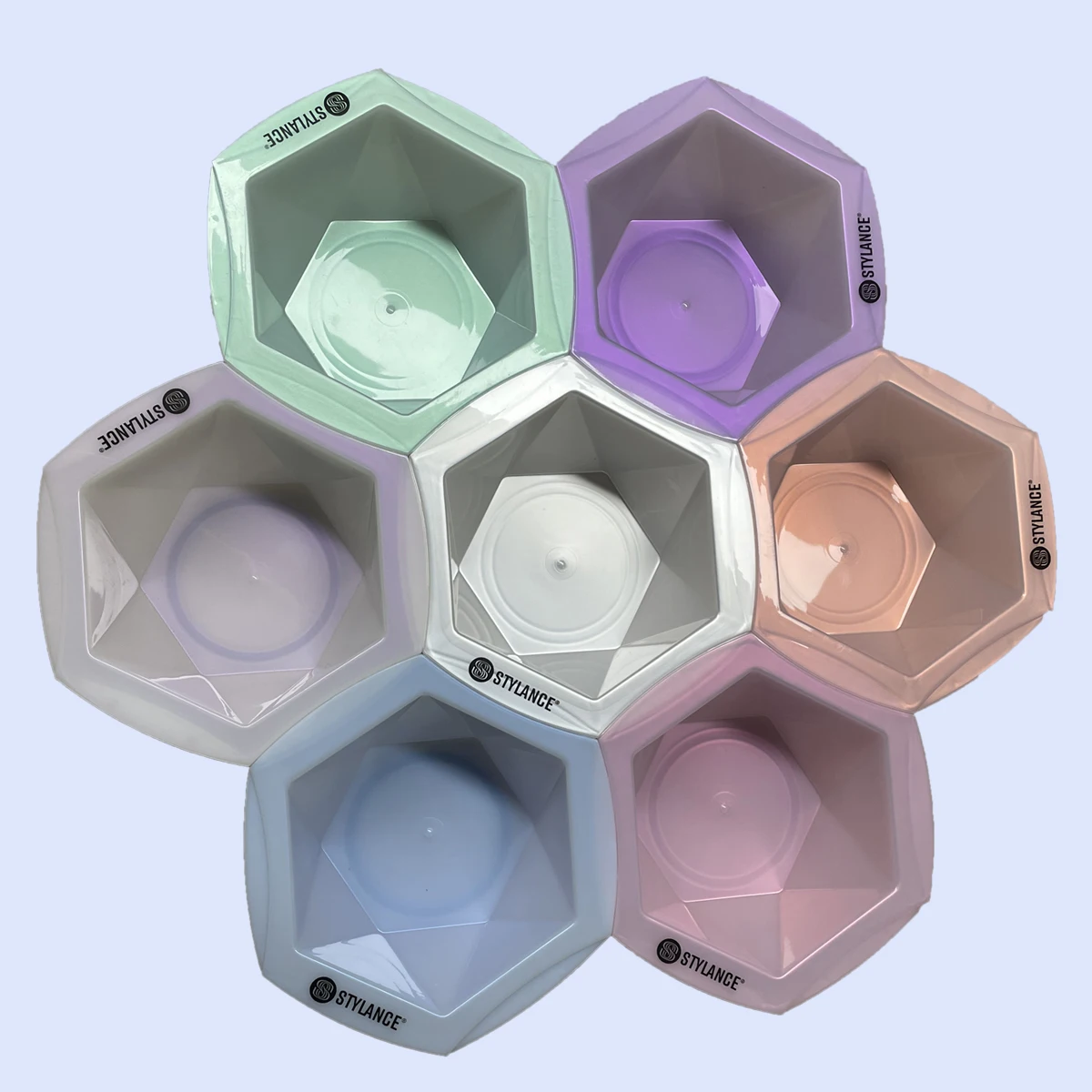 Hairdressing Tool Plastic Salon Hair Dye Tint Bowl Coloring Mixing Bowl Set