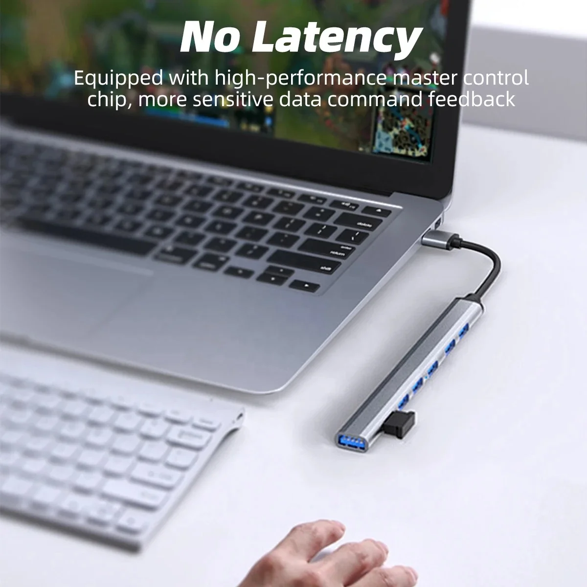USB Hub 3.0 Hub USB Multi Splitter Power Adapter 7 Port Multiple Expander 2.0 OTG USB for PC Laptop Accessories