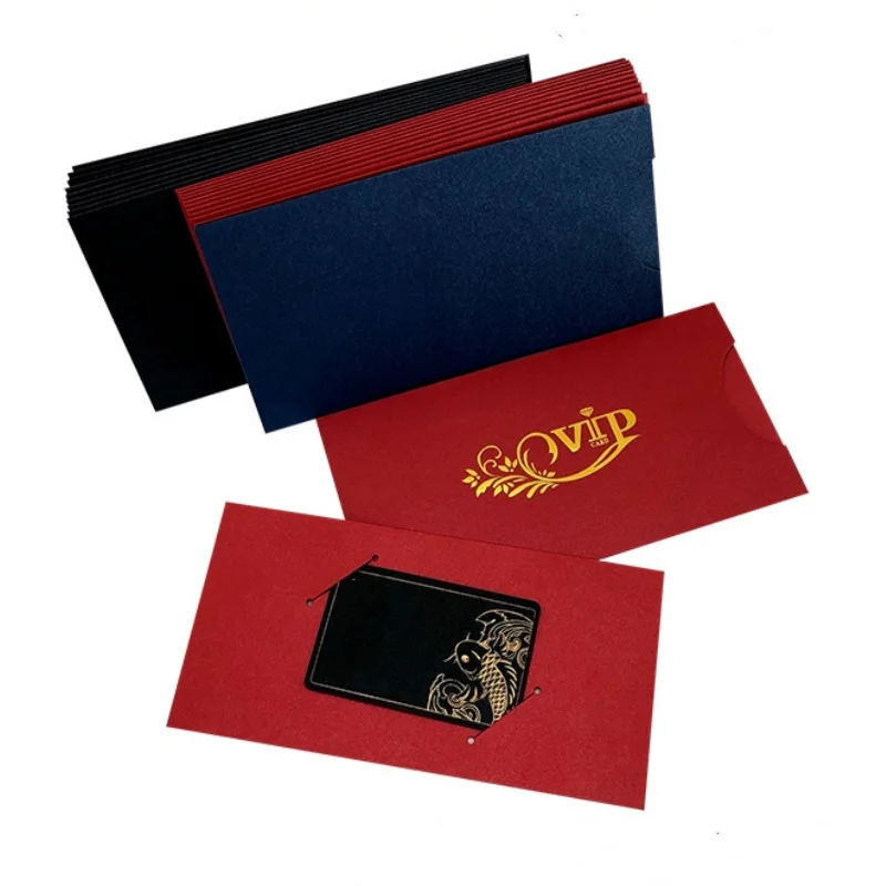 Custom Hotel Room Key Card Paper Envelope Wholesale Small Paper Envelops Business Card and Envelope Set