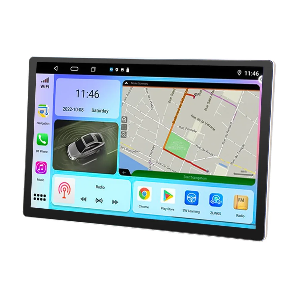 Android Car Radio Player 13.1Inch 8 Core With 4G Cooling Fan 1.8GHz 2K Screen With 9 Inch 10 Inch Base Autoradio Android