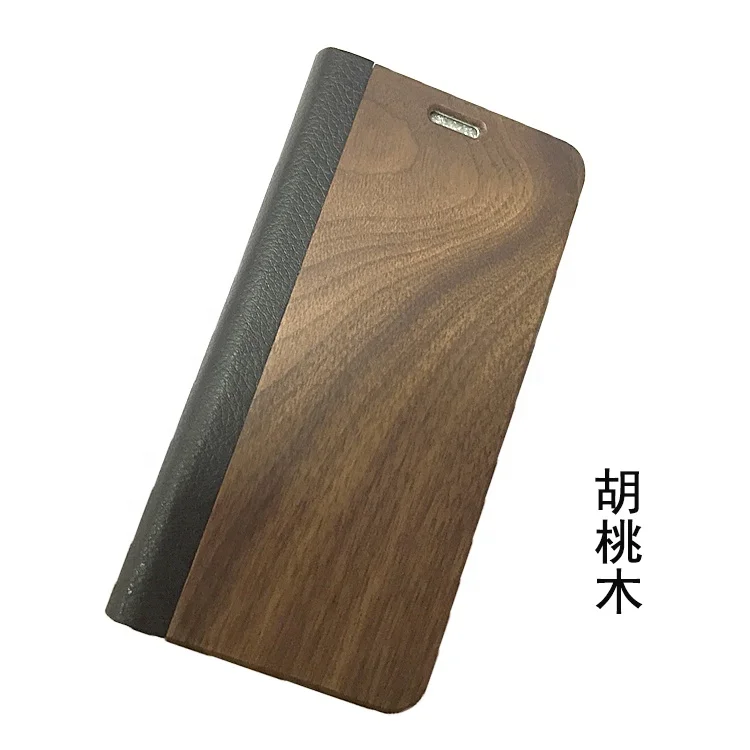 Factory Price Wood design Flip Wallet Leather Mobile Phone Cases Cover For iPhone 11 Pro Max 8 8plus XR XS MAX