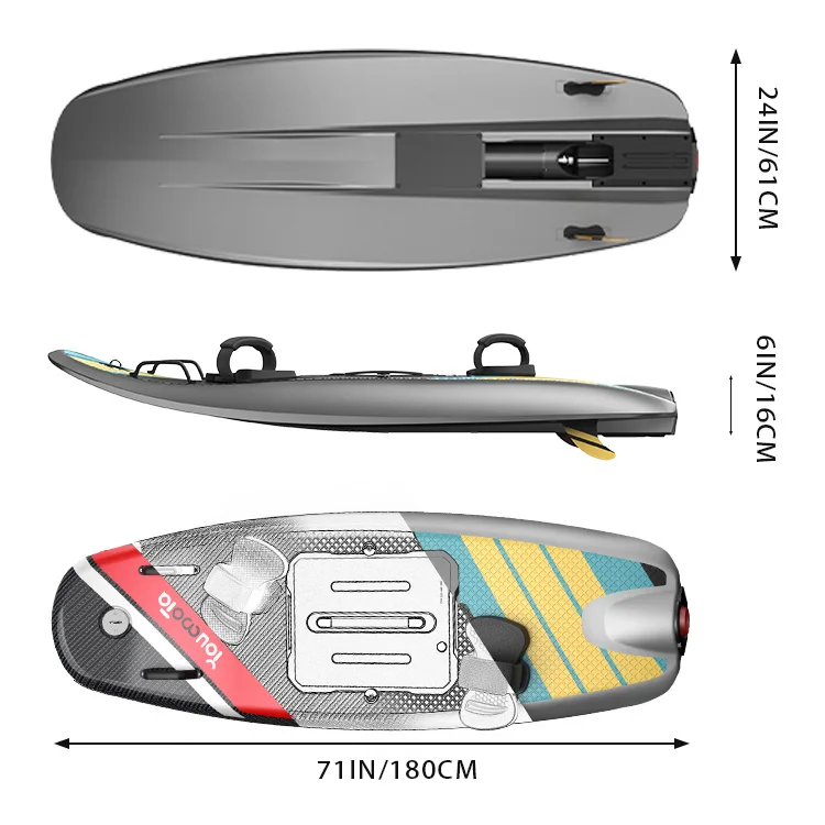 Youmota Unisex Electric Hydrofoil Surfboard EPP Board with Fin Accessory 72V  Pump Water Sports Model efoil