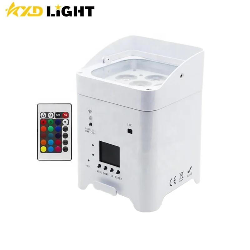 6x18w LED Par Can Light Wedding Uplight Mini Battery Powered Wireless LED Par Light for Club Disco Bar Event