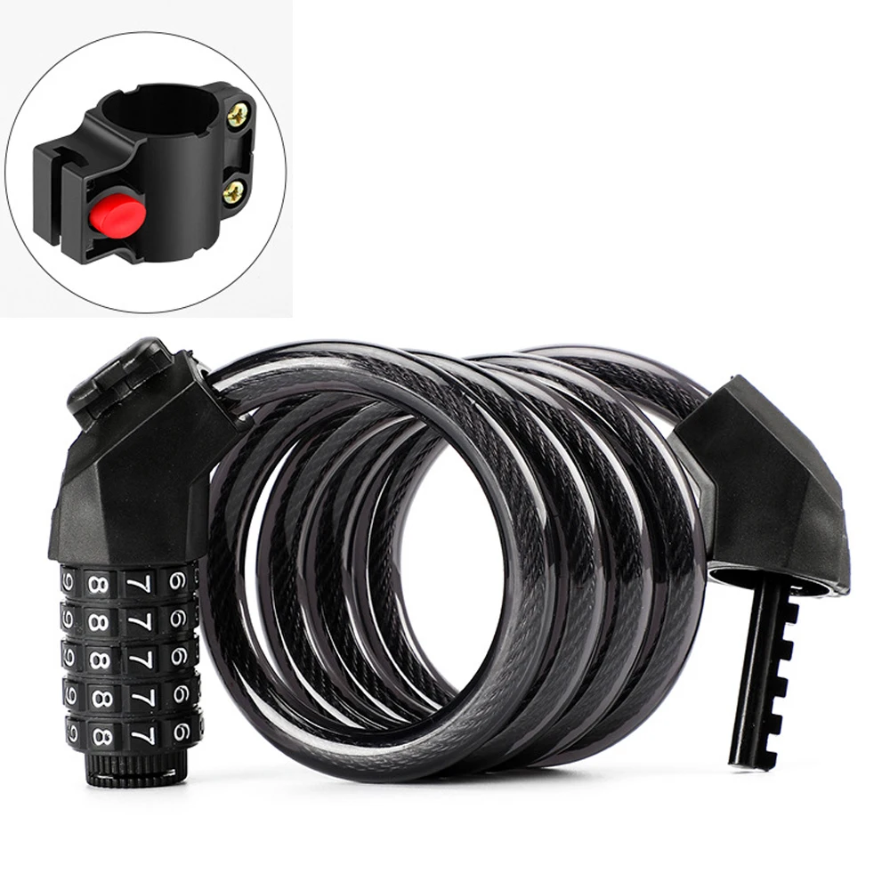 FMFXTR 2023 Лидер продаж велосипедный Противоугонный кодовый замок пятипозиционный портативный более толстый и длинный стальной кабельный