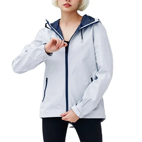 Wholesale Women Waterproof Breathable Jacket Windbreaker Custom Design for Fishing Hiking Camping Sport Print