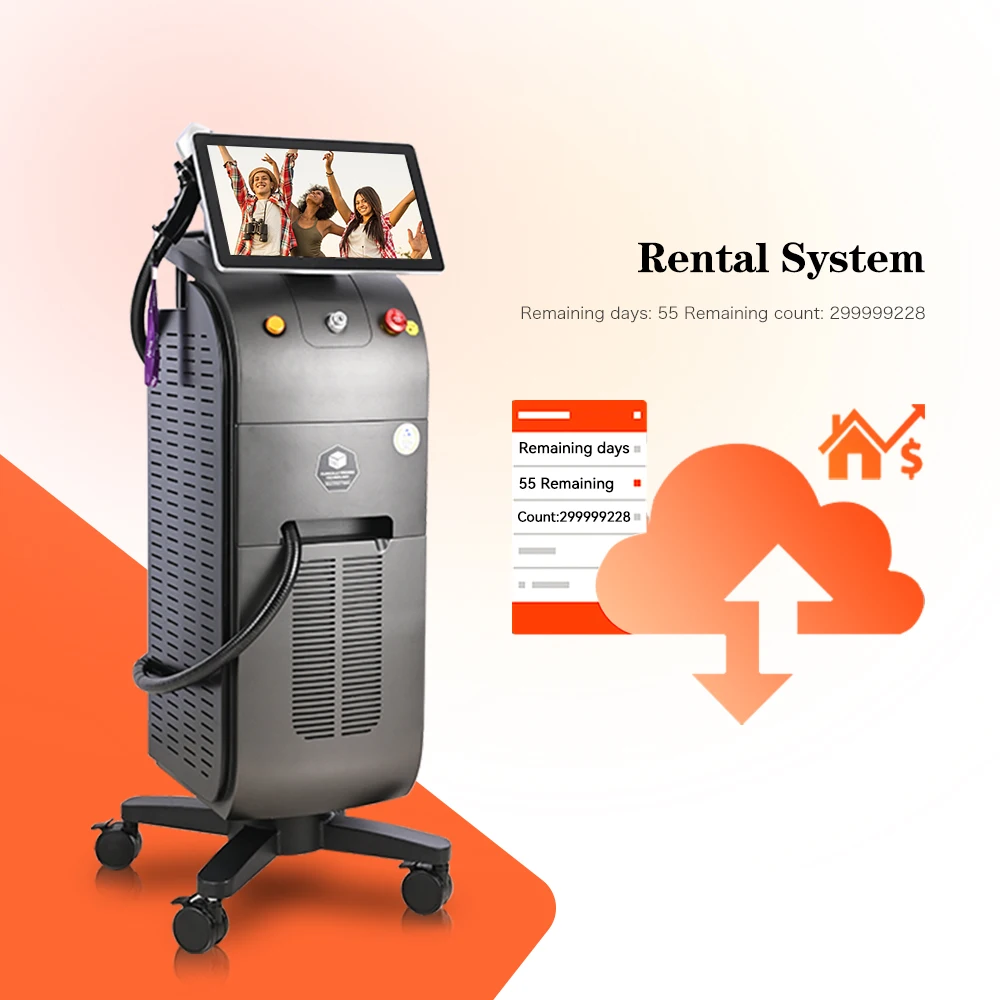 2022 Newest 4k Screen Remote control system Triple Wavelength Laser Hair Removal Machine Diode Laser Titanium