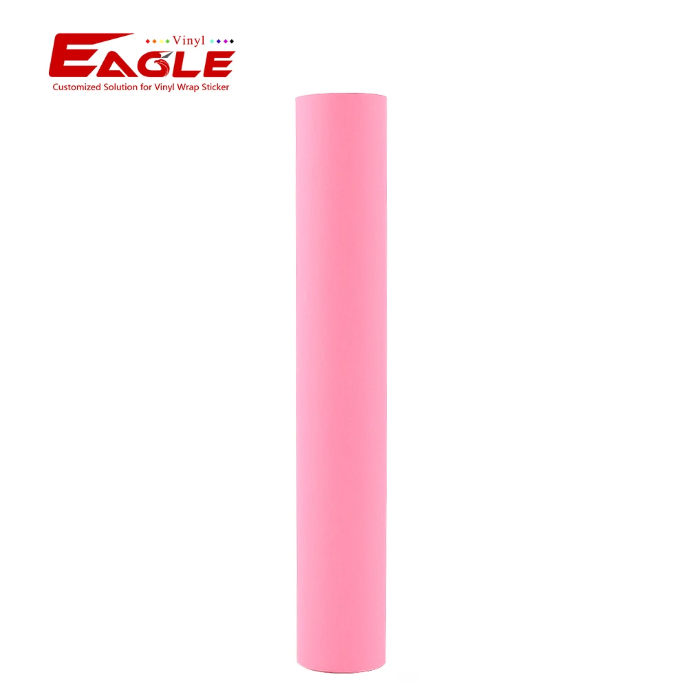 PVC Pink Color DIY Craft Film Vinyl Roll Self Adhesive GLow In The Dark Sticker Vinyl for Cutting Plotter