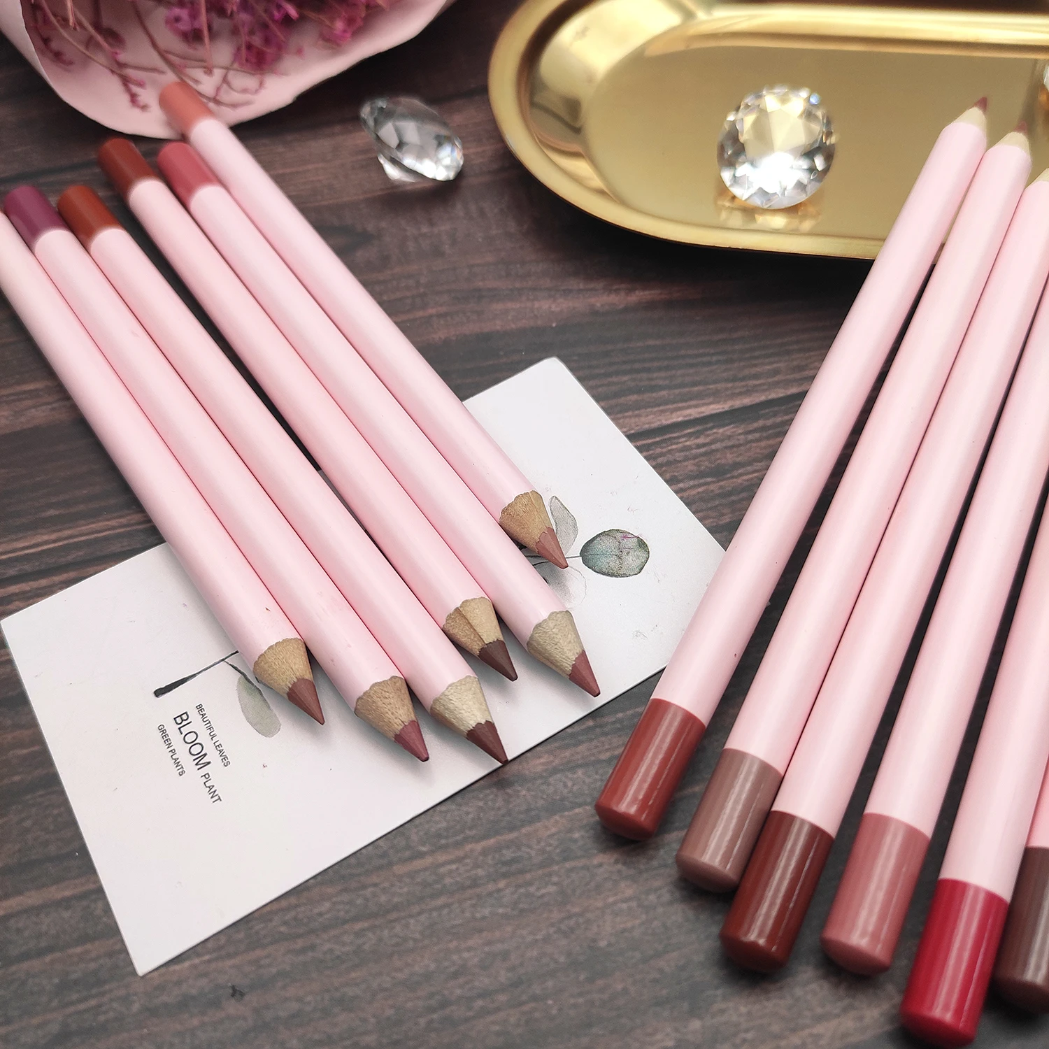 Private Label Matte Waterproof Lipliner High Pigment Lipliner Pencil OEM/ODM Vegan Lip liner
