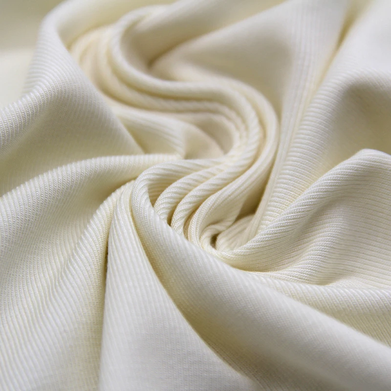 Manufacturer Wholesale Rayon Spandex Material 1*1 Ribbed Jersey Fabric For Tank Top Vest Gym Wear Sport Bra Camisole Cami Tshirt