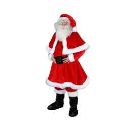 N256 Cartoon Cosplay Party Father Christmas Santa Claus Fancy Dress Mascot Costumes