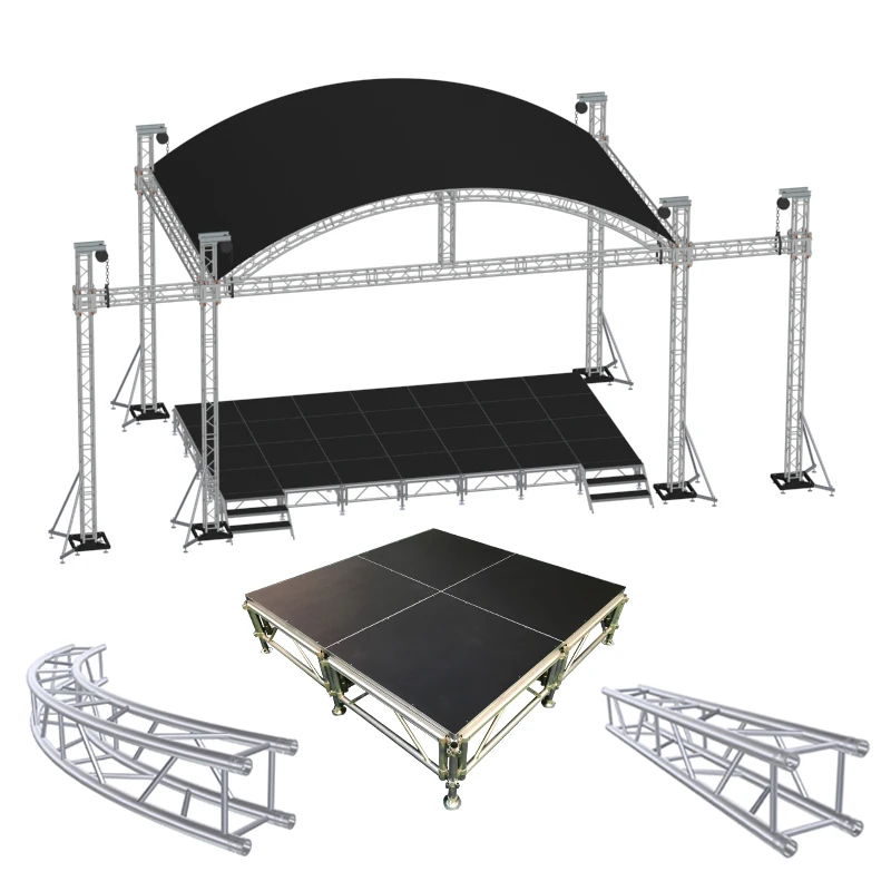 Trussing Roof Trusses Wedding Thomas Tent System Frame Structure Spigot Event 12 Inch Aluminum Square Box Stage Truss Display