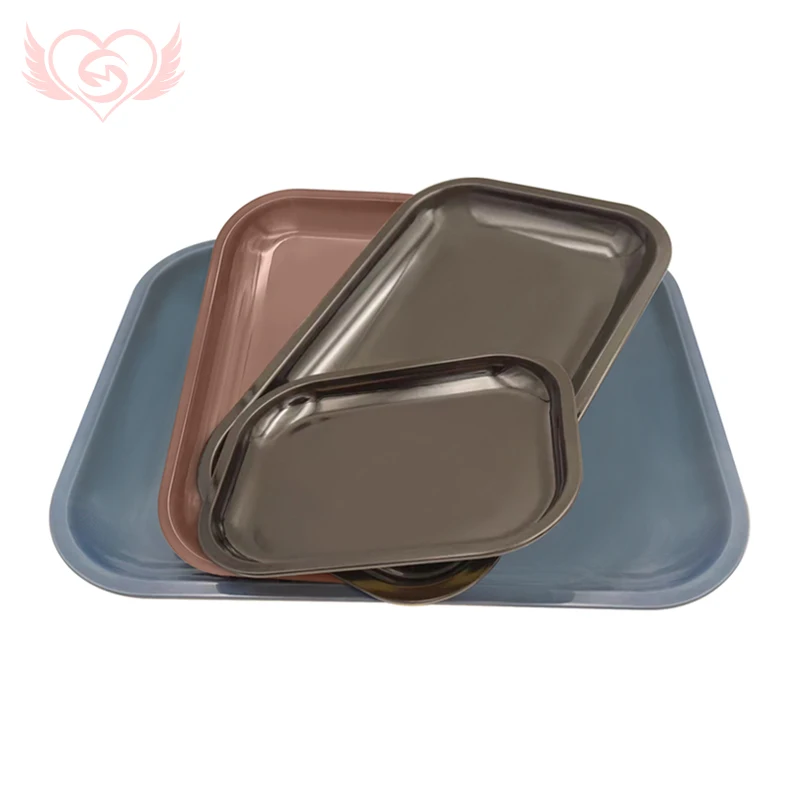 
wholesale smoking accessories led rolling trays Smooth glossy surface glow up rolling trays tin plate Mengsweetlove 