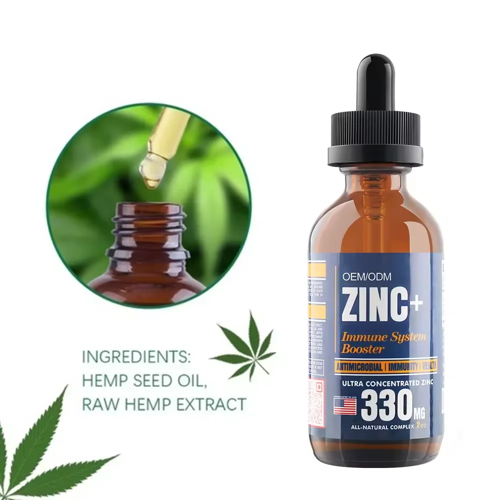 OEM/ODM Wholesale Dietary Supplement Zinc Vitamin C Immune Support  Immune Support & Immunity Boost Zinc Liquid Drops