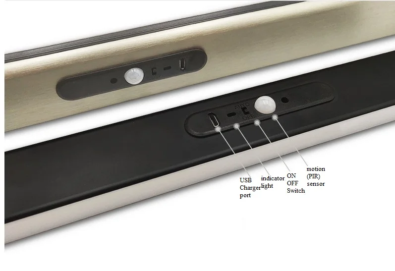 2023 Newest  eco- efficient and safe led motion sensor cabinet light DC 12V  hanger rod led strip light