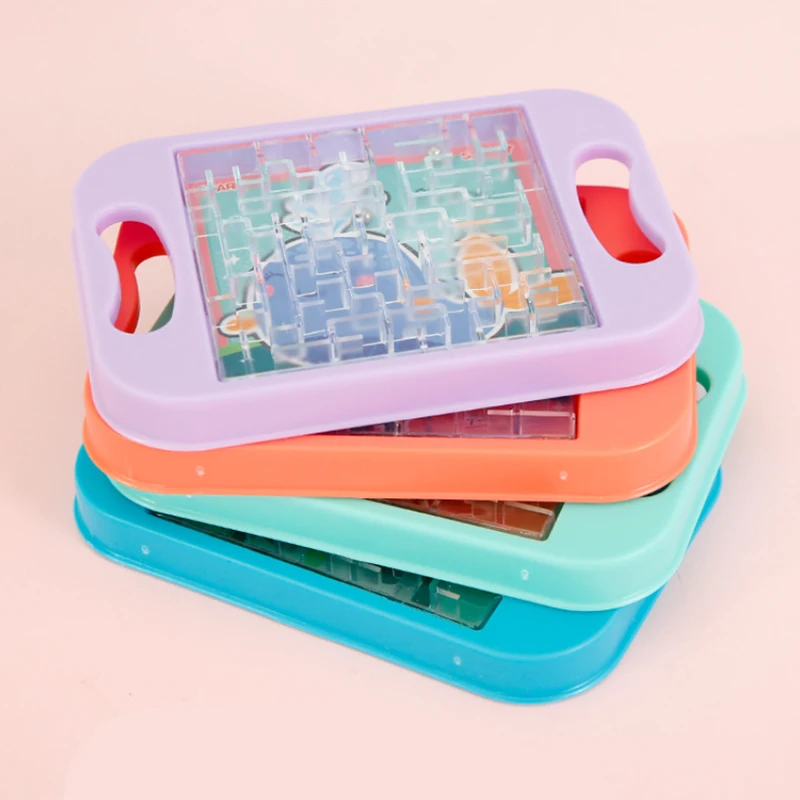 Pocket Game Toys Clolrful Maze Educational Toys For kids Skills For Toddler Preschool Learning gravity training labyrinth toys